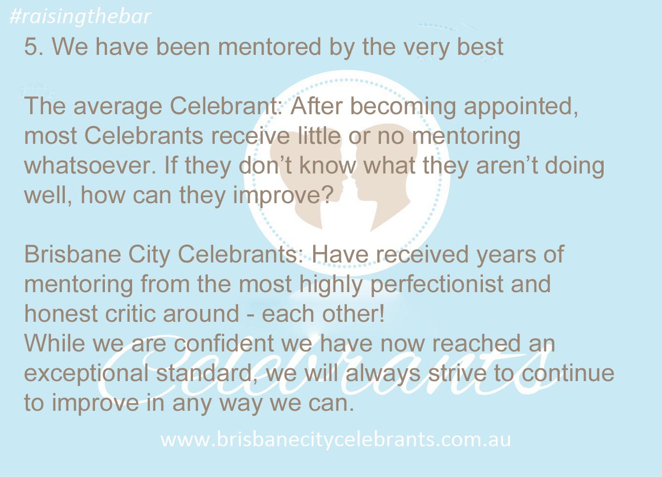 Brisbane City Celebrants #raisingthebar