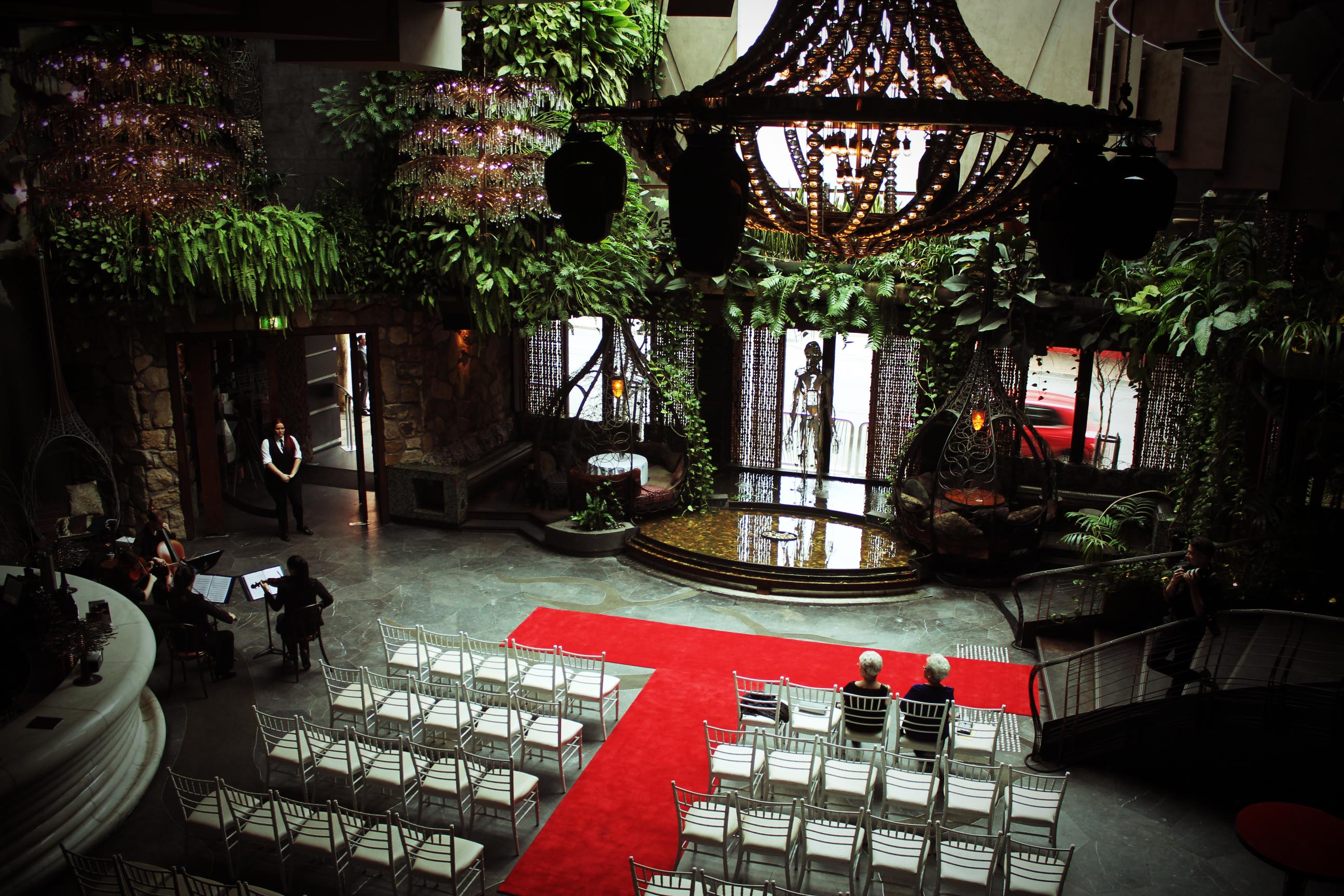 The ceremony setting at Cloudland looked truly magical