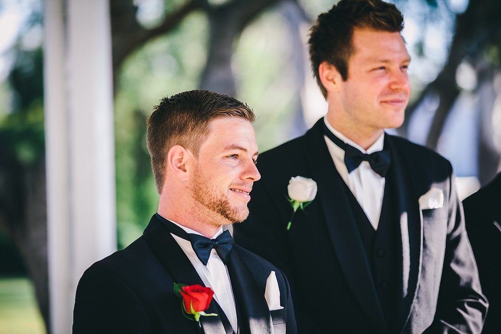 That magical moment when the groom sees his beautiful bride