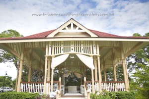 New Farm Park Rotunda wedding. Image kindly supplied by Brisbane Wedding Decorators