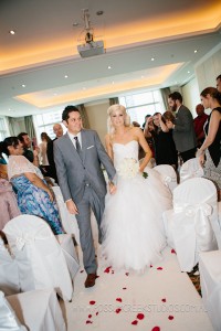 Brisbane Marriott Hotel Wedding - Just Married! © Possum Creek Studios