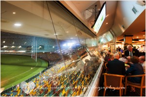 QLD Cricketers Club was a great wet weather option, perfectly encompassing the unique wedding venue. Image Nicole