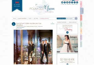 Paul and Pauls amazing same sex wedding at Cloudland featured on Polka Dot Groom