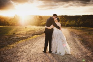 Sunset Wedding Photos by Leah Cruikshank Photography
