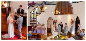Celebrant Jamie Eastgate performing a wedding at Broadway Chapel. Images: Ruth Ryan Photography