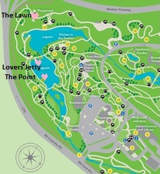 Mt Coot-tha Botanical Gardens Elopement Sites Map