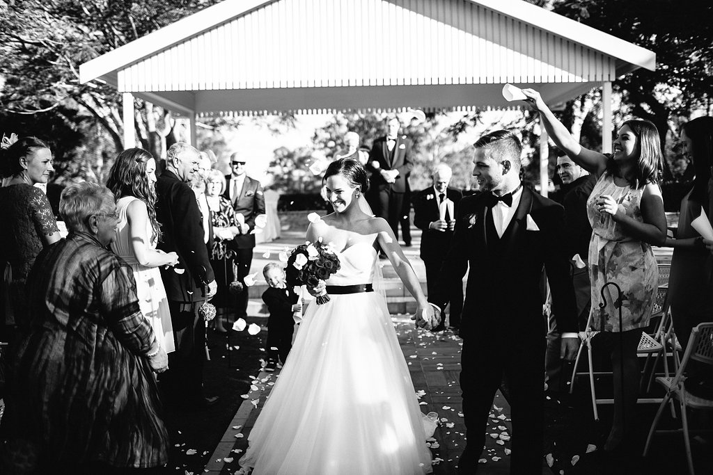 Just Married at Brisbane Golf Club Brisbane City Celebrants